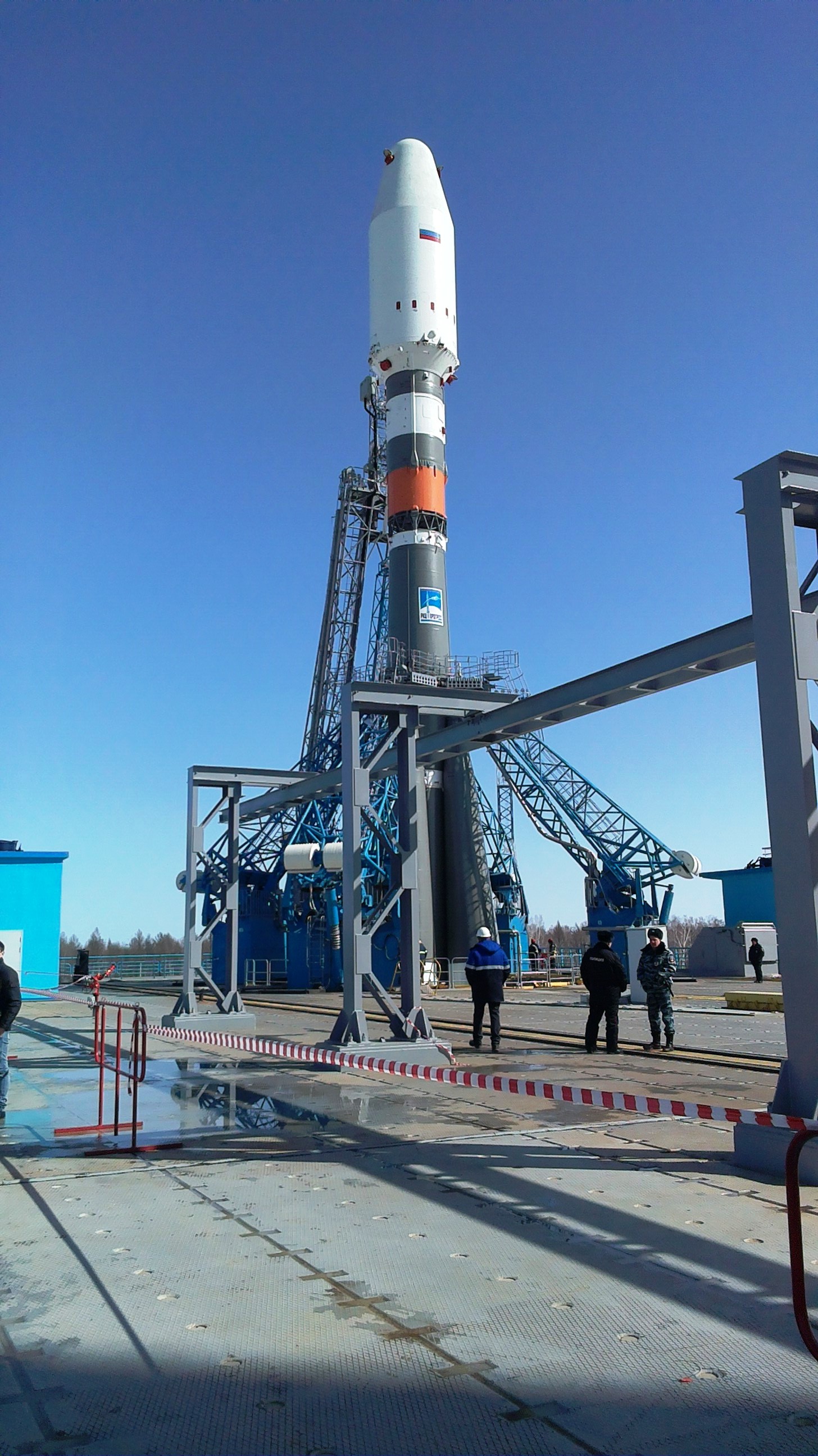 Союз 2-1а на стартовой площадке 22.03.2016