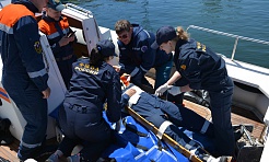 Мобильный отряд экстренной медицинской помощи ДВОМЦ принял участие в морских учениях
